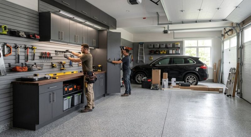 Four Car Garage Installation in South Houston, TX