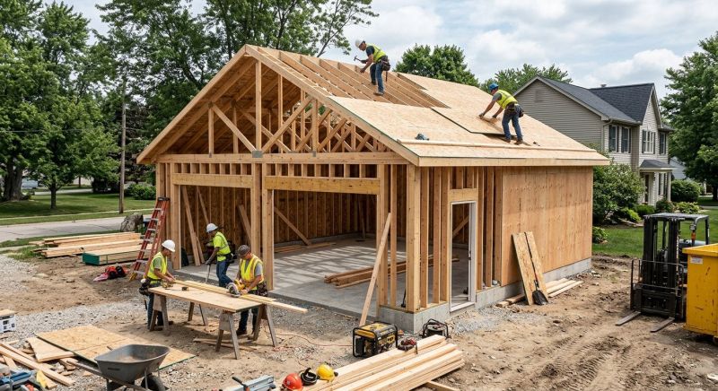 Wood Garage Installation in Katy, TX